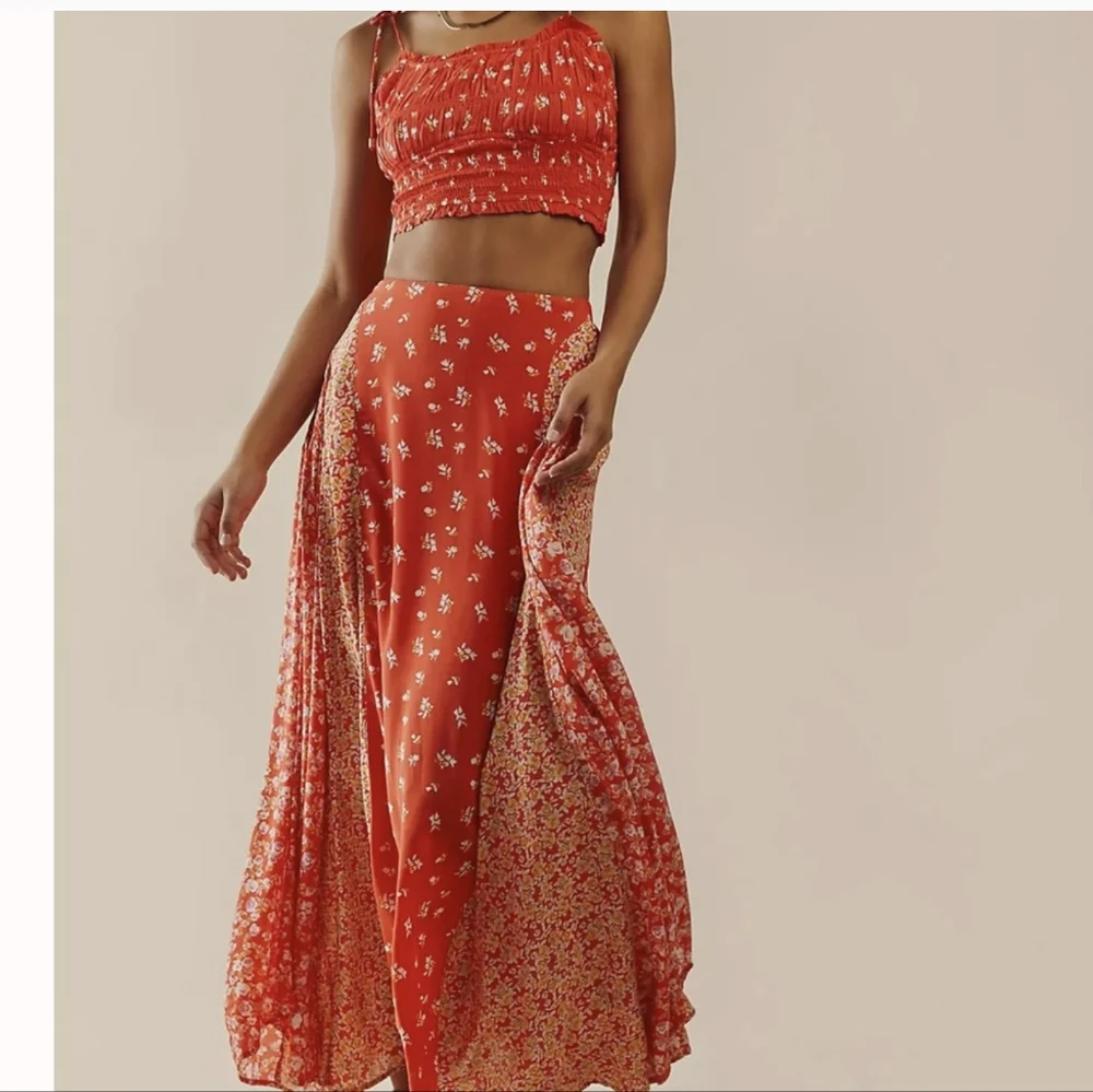 Free people kaia set red large NWT - Picture 1 of 2